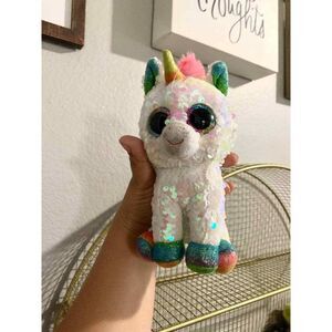 Sequin unicorn plush